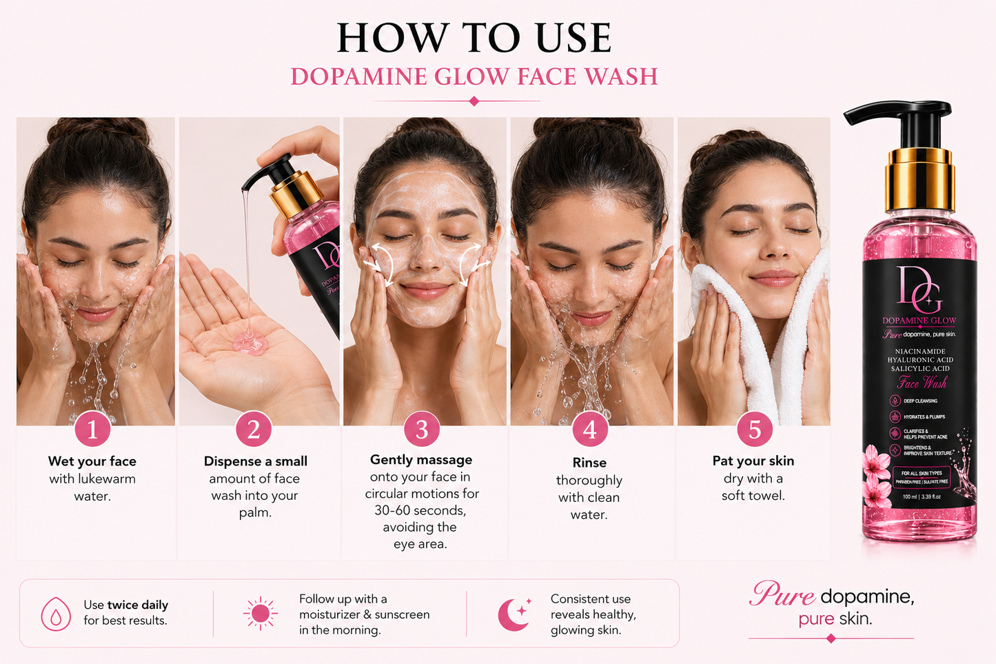 Dopamine Glow Face Wash.