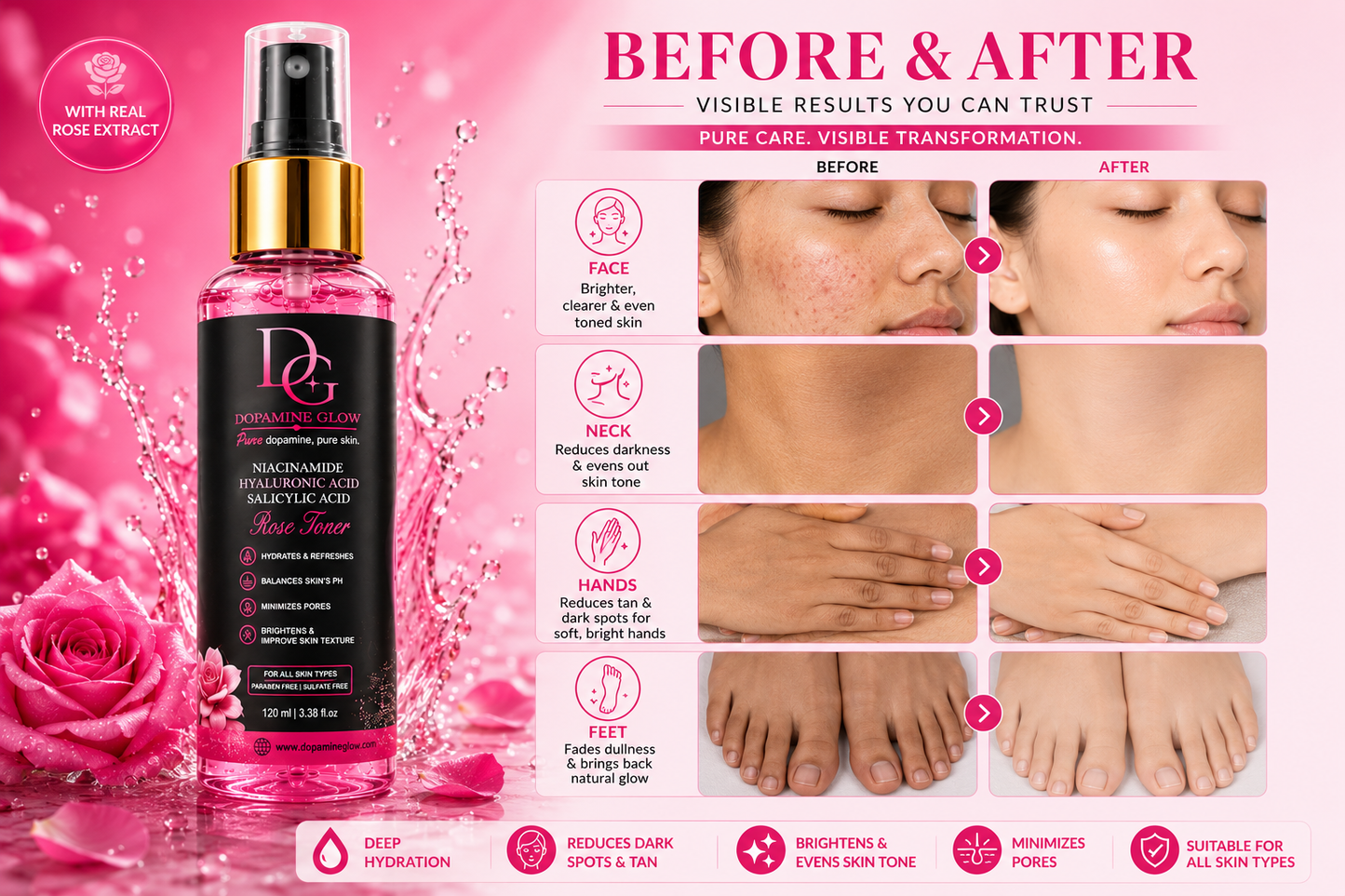 Dopamine Glow Rose Toner