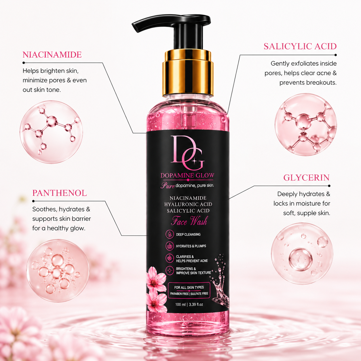 Dopamine Glow Face Wash.