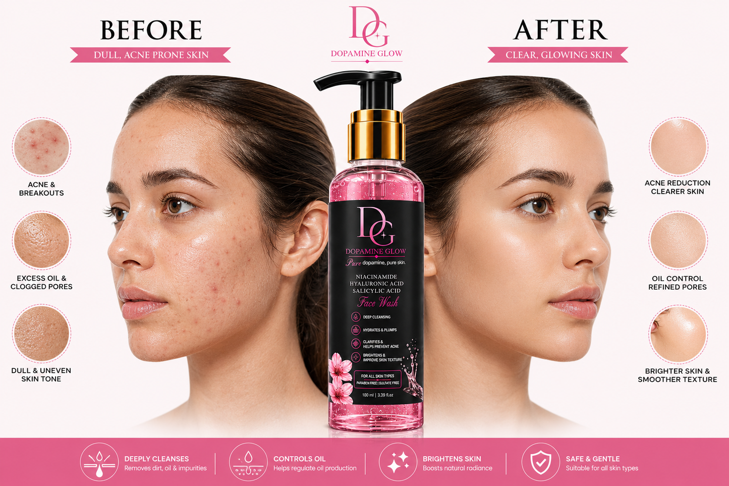 Dopamine Glow Face Wash.