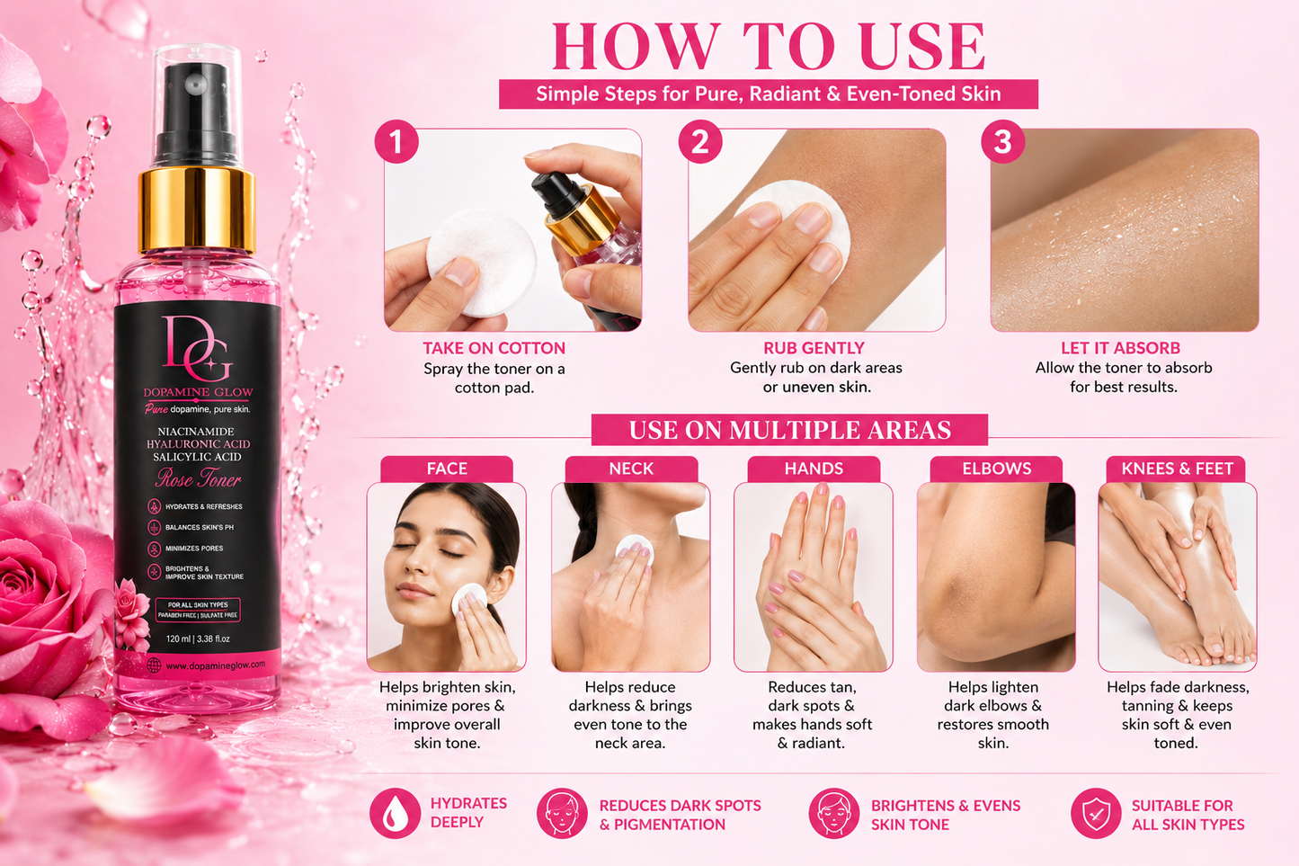Dopamine Glow Rose Toner